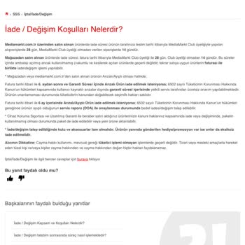 Media Markt'ta Değişim Hakkı Sorunu Ve Mağaza İlgisizliği