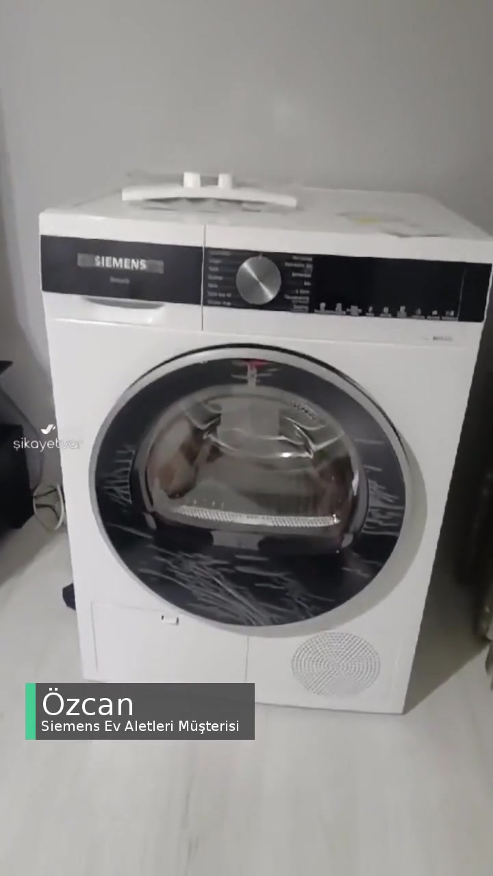 Siemens Kurutma Makinesi Yüksek Sesle Çalışıyor videonun kapak resmi