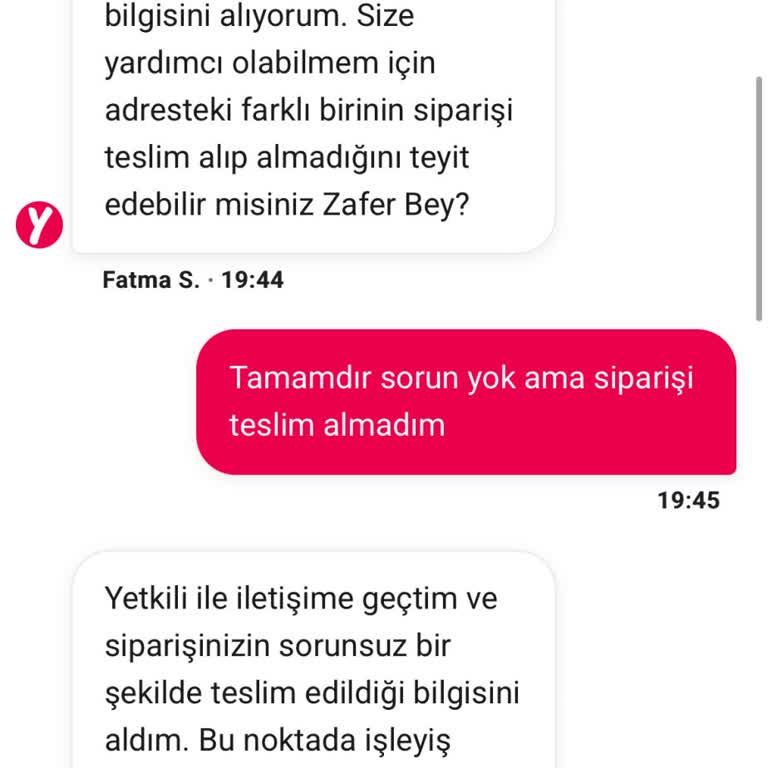 Teslim Edilmeyen Siparişe Yanıtsız Kaldılar