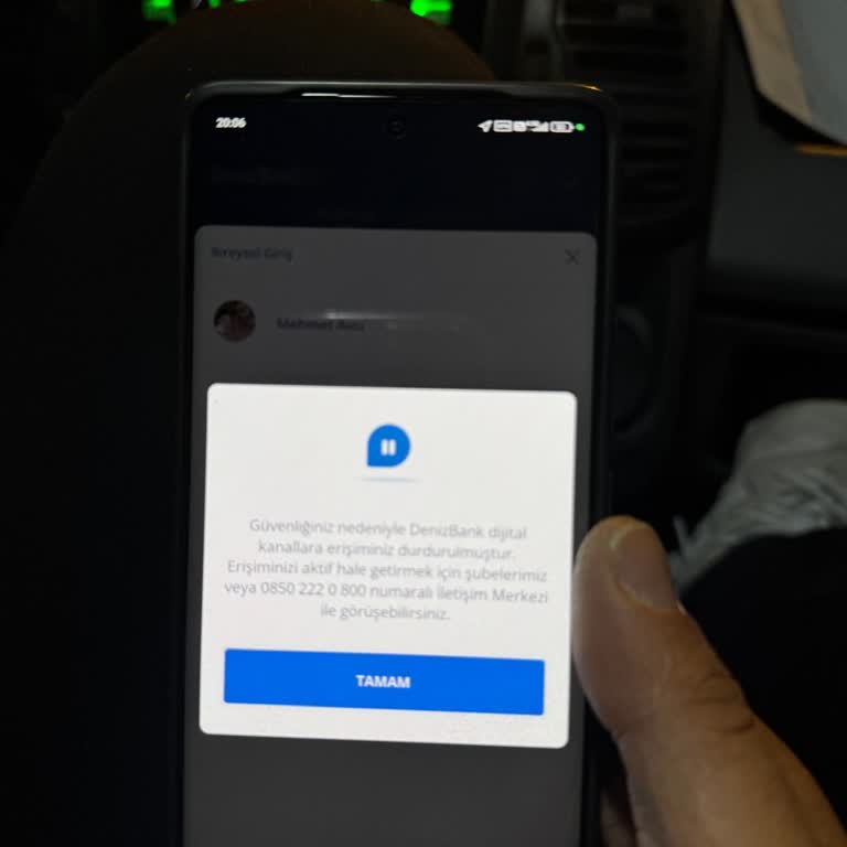 Mobil Bankacılık Hesabım Bloke Edildi, Sorunum Çözülmüyor