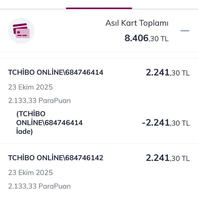 Tchibo Online Alışverişte Fazla Çekilen Tutarların İadesi Yapılmıyor