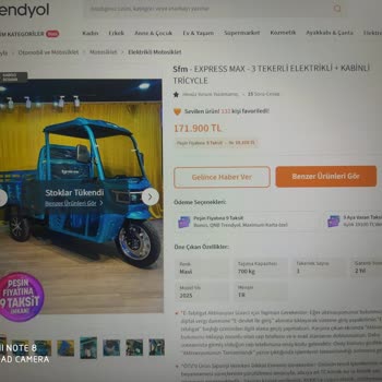 Kısa Sürede Arıza Yapan Elektrikli Motorda Garanti Ve Servis Mağduriyeti