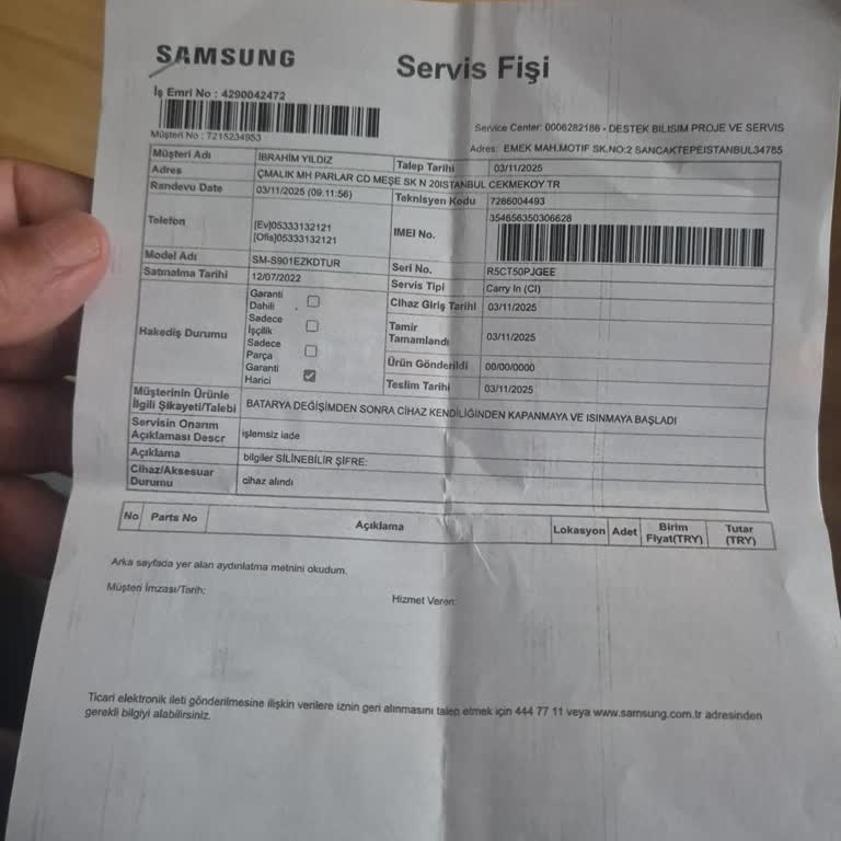 Batarya Değişimi Sonrası Cihazda Isınma Ve Kapanma Sorunları Yaşadım