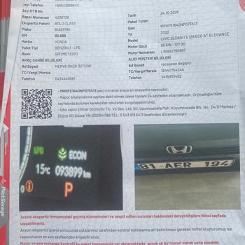 Ekspertiz Raporundaki Hata Nedeniyle Araçta Değer Kaybı Ve Yetersiz Müşteri Desteği