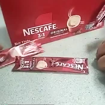 Nescafe Kutusundan Boş Paketler Çıktı