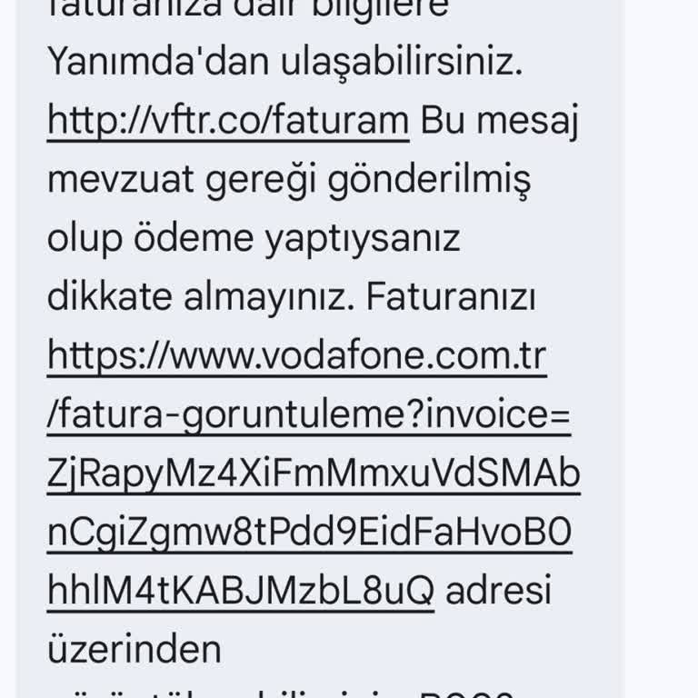 Vodafone Cayma Bedeli Uygulama İle Fatura Arasında Büyük Fark Yaşadım