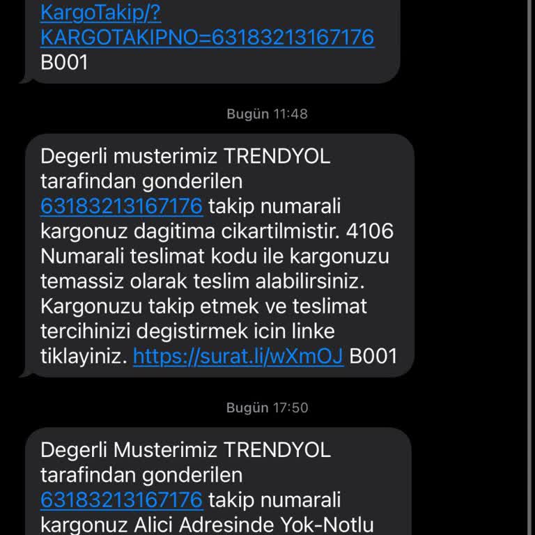 Teslim Edilmeyen Kargo İçin Çelişkili Bilgiler Ve Mağduriyet Yaşadım
