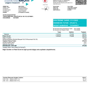 Bilgilendirme Yapılmadan Açma Kapama Ücreti Yansıtılması Ve İade Talebi