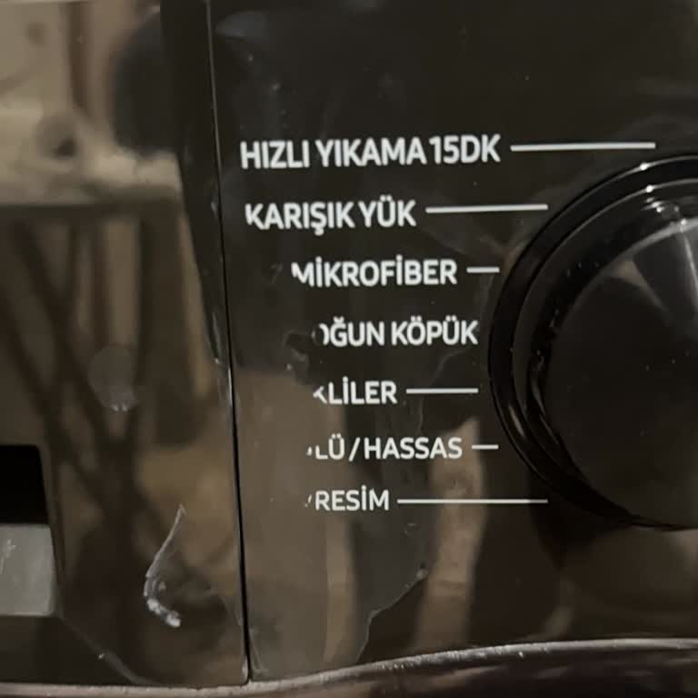 Yeni Alınan Çamaşır Makinesinde Gösterge Yazıları Siliniyor Garanti Kapsamında Ücret İsteniyor