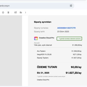 Adobe Creative Cloud Deneme Sürümü Sonrası Haksız Ücret Ve İade Sorunu