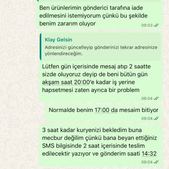 Teslim Edilmeyen Sipariş Ve Yanıltıcı Kurye Bilgisi Nedeniyle Yaşanan Mağduriyet