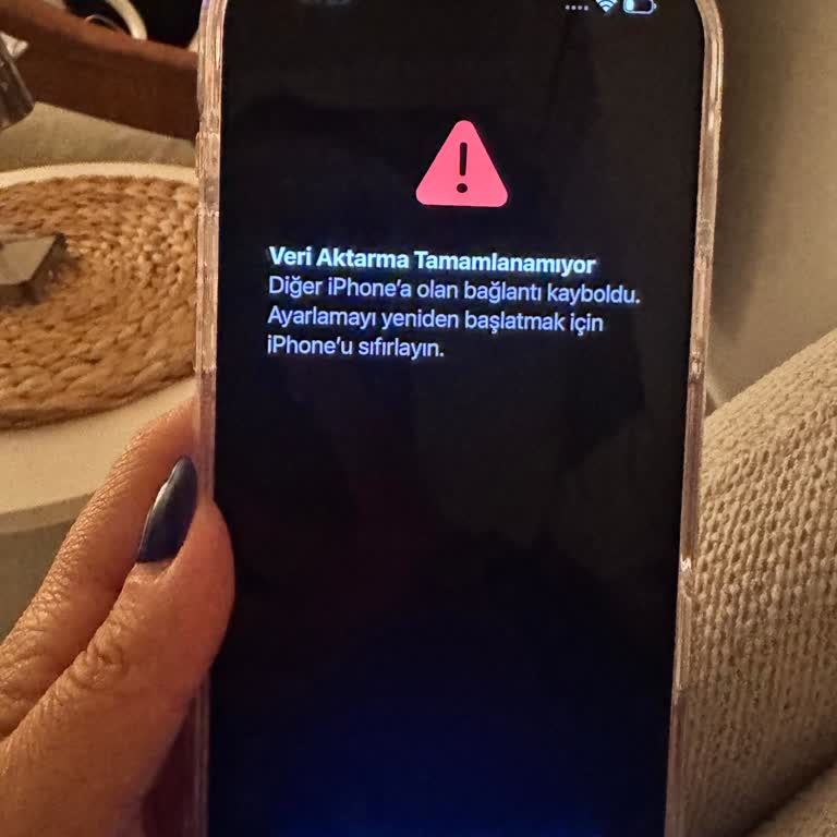 Yeni İphone'a Veri Aktarımı Sürekli Hata Veriyor, Apple Destek Çözüm Sunmuyor
