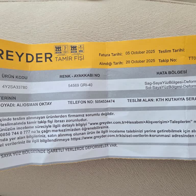 Greyder Mağazasında Ayakkabı Değişiminde İki Kat Ücret Talebi Mağduriyeti