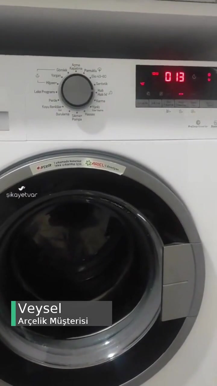Arçelik Çamaşır Makinesi Sıkma Yapmıyor! videonun kapak resmi