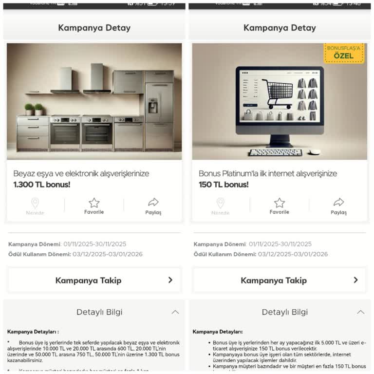 Kampanya Koşullarına Uygun Alışverişte Bonusların Yüklenmemesi Ve Müşteri Hizmetlerinden Yanıt Alınamaması
