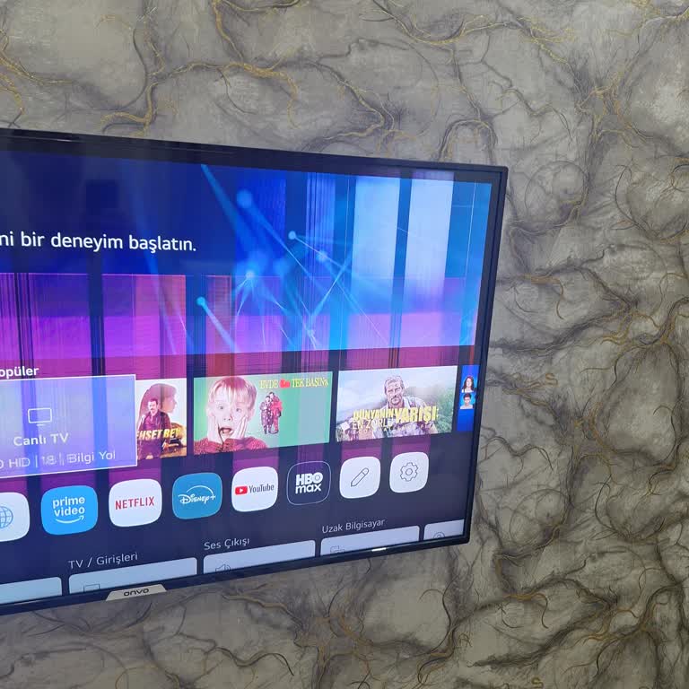 Onvo Smart TVde Ekranda Renk Değişimi Ve Çizgiler Oluştu Garanti Kapsamında Çözüm İstiyorum