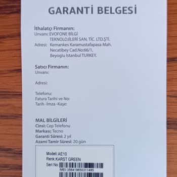 KVK Normal Kullanımda Ekranı Kırılan Telefonuma Garanti Dışı Denilerek Yüksek Ücret İstendi