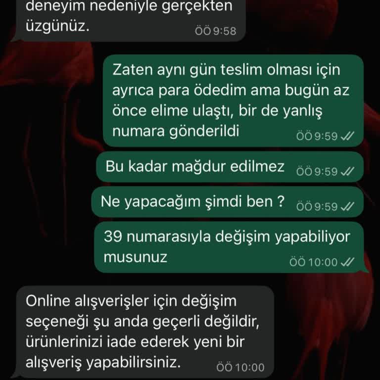 Yanlış Numara Ve Gecikmeli Teslimat Nedeniyle Mağduriyet Yaşadım