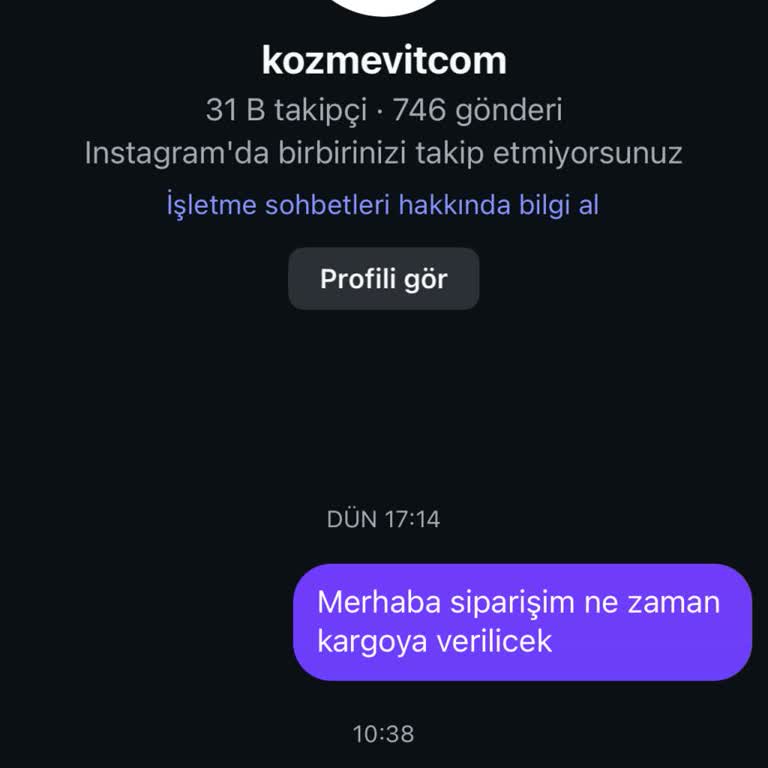 Siparişim Gönderilmedi, Ücret İadem Yapılmıyor Ve İletişime Ulaşılamıyor