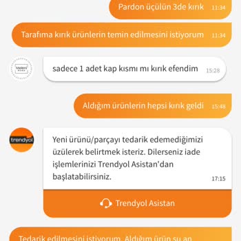 Kırık Gelen Organizer İçin Sağlam Ürün Talebim Karşılanmıyor