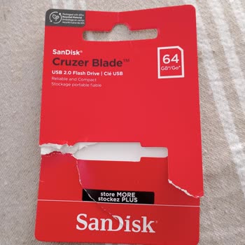 Sandisk 64 GB Flash Bellek Beklenen Kapasiteyi Sunmuyor İletişim Sorunu Yaşadım
