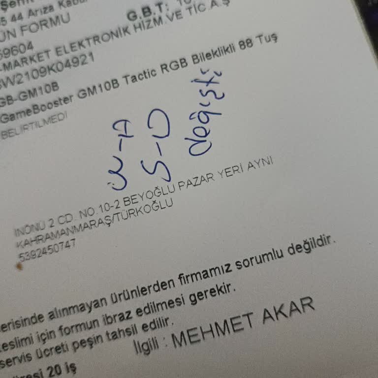 Garantiye Gönderilen Klavyemde Tuş Ve RGB Sorunları Çözülmedi