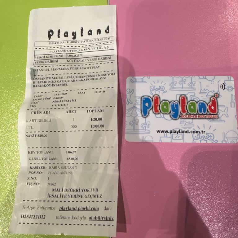 Playland Şubelerinde Haksız Kart Ücreti Uygulamasına Son Verilsin