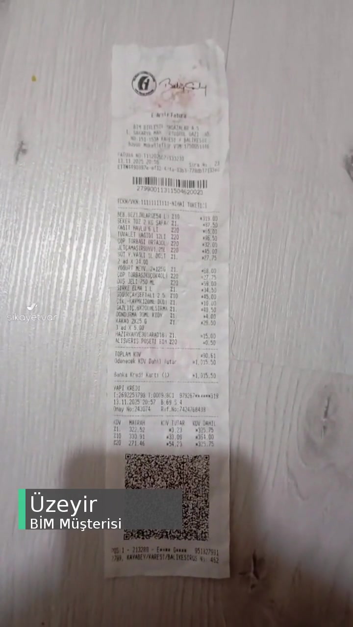 BİM Haksız Kazanç Elde Ediliyor! videonun kapak resmi