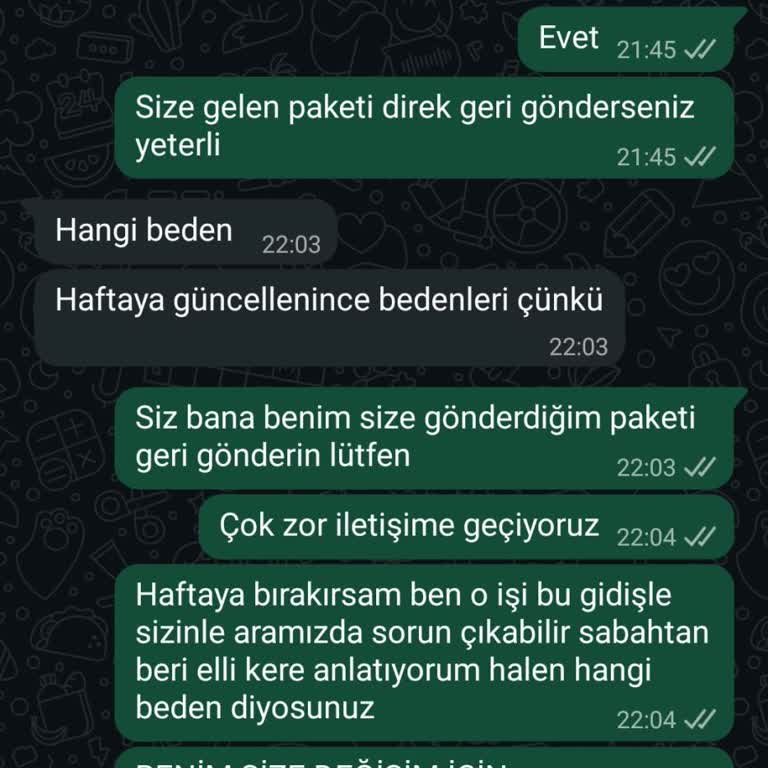 Değişim Sonrası İlgisizlik Ve İade Talebime Yanıt Alamıyorum
