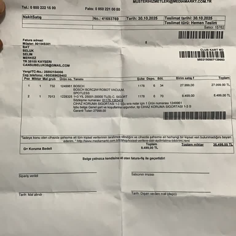 Media Markt Robot Süpürge İadesinde Mağduriyet Ve Eksik Bilgilendirme