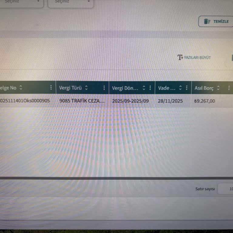 Tebligat Ve Açıklama Olmadan Yansıtılan Yüksek Trafik Cezası Hakkında Bilgi Talebi