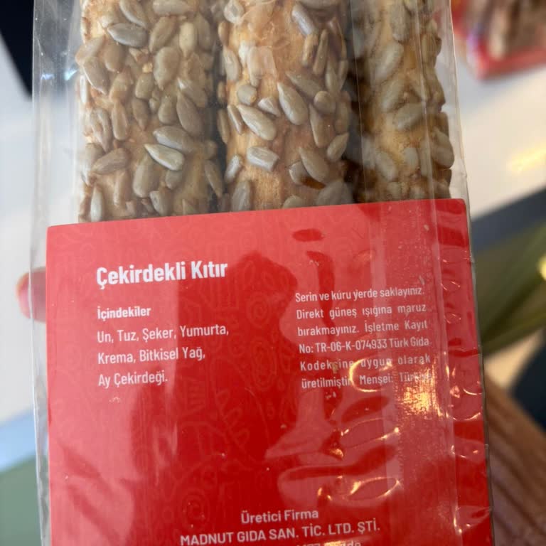 Madnut Gıda Çekirdekli Kıtırın Ne Olduğu Tam Yazmıyor