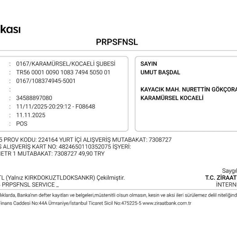 Haberim Olmadan Hesabımdan İzinsiz Para Çekildi