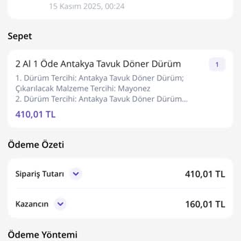 Getir Yemek'ten Sipariş Teslim Edilmedi, Ücret İadesi Yapılmadı