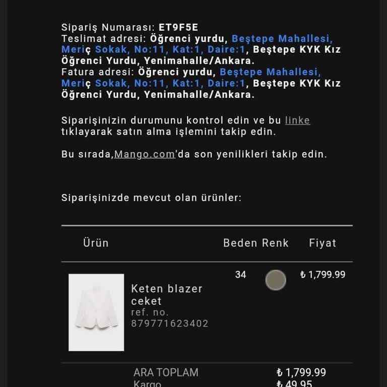 Geciken Sipariş Ve Yetersiz Bilgilendirme Nedeniyle Hayal Kırıklığı