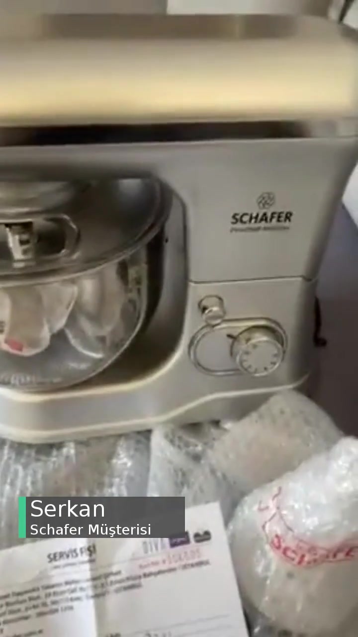 Schafer Prochef Master Hamur Yoğurma Makinesi Servisten Çizik Geldi videonun kapak resmi