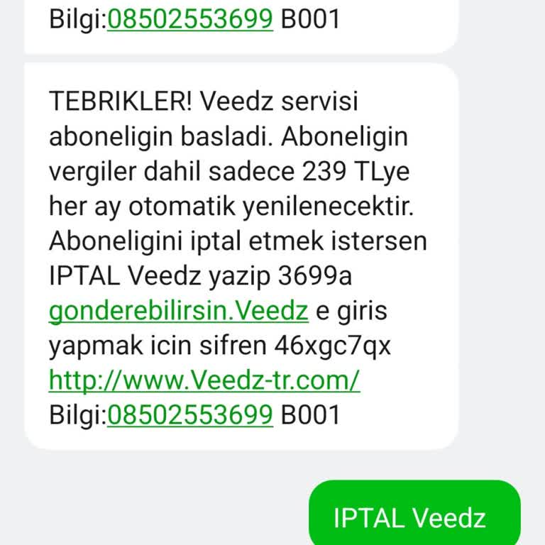 Onayım Olmadan Başlatılan Weedz Aboneliği Ve Haksız Ücretlendirme