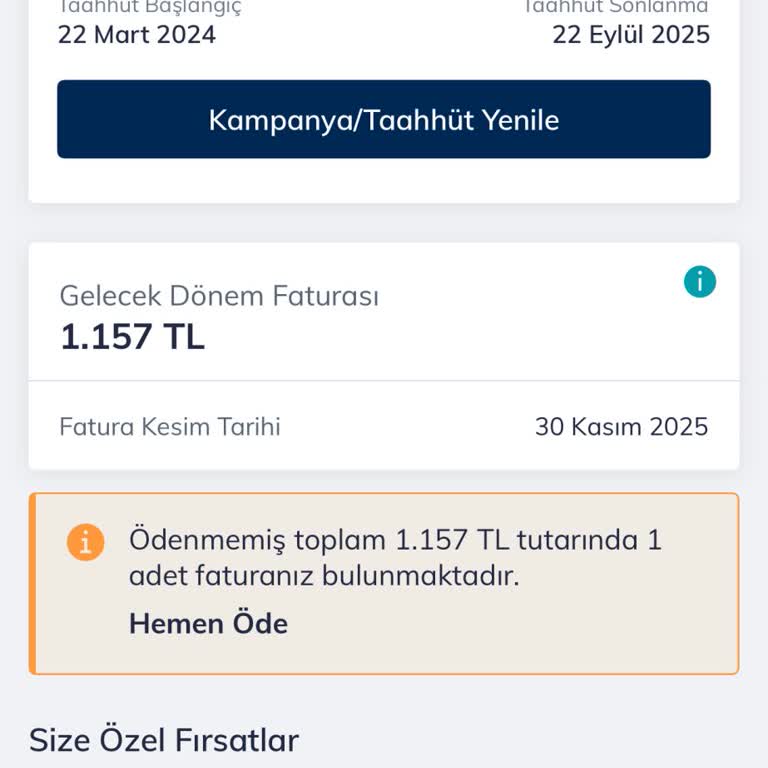 Taahhüt Yenilemesi Görünmedi Yüksek Fatura Mağduriyeti Yaşadım