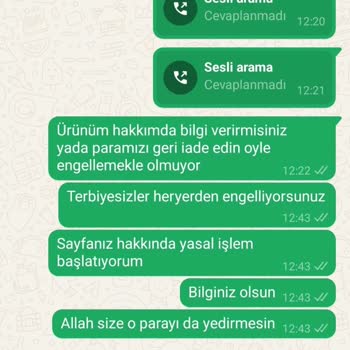Sipariş Sonrası İletişim Kesildi Elbisem Gönderilmedi