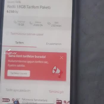Vodafone Tarife Değiştirme Zorluğu