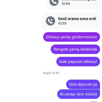 Yanlış Ürün Gönderimi Ve İletişimsizlik Nedeniyle Mağduriyet Yaşıyorum