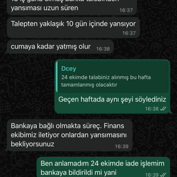 Elbise İadesi Yapılmadı, Dekont Da Gönderilmiyor