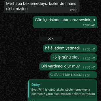 Elbise İadesi Yapılmadı, Dekont Da Gönderilmiyor