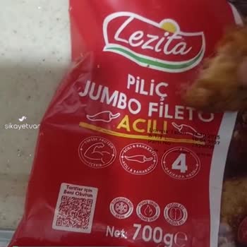 Lezita Marka Aldığım Dondurulmuş Çıtır Tavuk İçinden Çıkan Madde