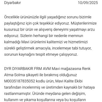 Mavi Pantolonumda Sürekli Deformasyon Ve Renk Solması: Değişim Talebim Reddedildi