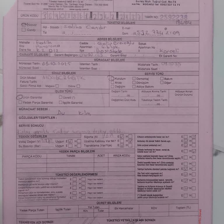 Hoover Davlumbaz İçin Karbon Filtre Temin Edilemiyor