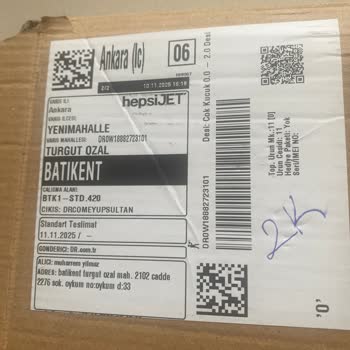 Eksik Teslim Edilen Plak Siparişi Ve Yetersiz Müşteri Hizmeti