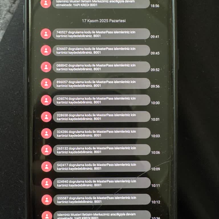 Masterpass'tan Sebepsiz SMS Doğrulama Kodları Ve Yetersiz Bilgilendirme