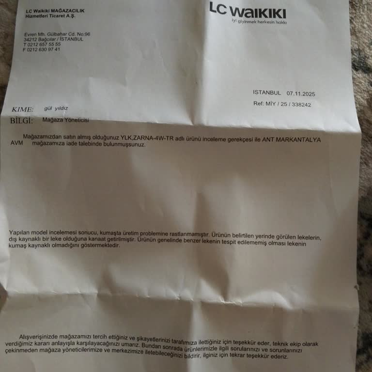 Kusurlu Ürüne İade Ve Değişim Reddi, Mağduriyetim Giderilmiyor