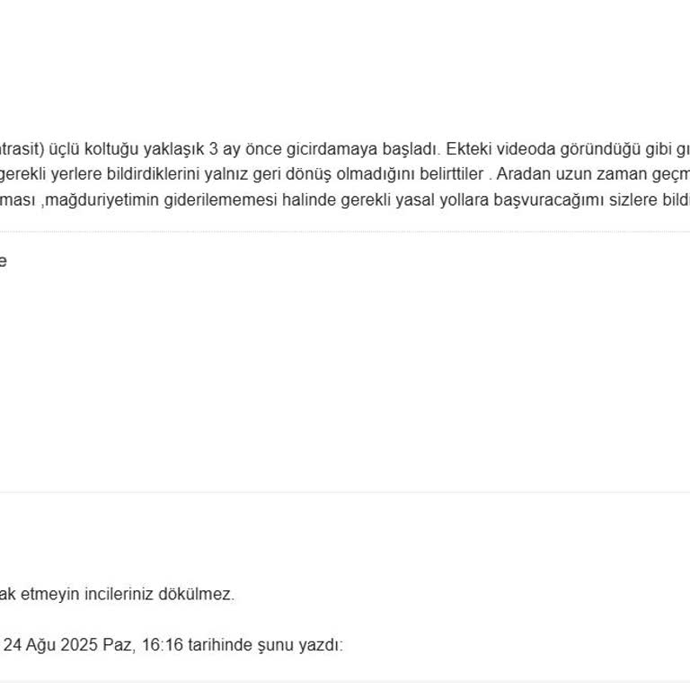 Koltuk Takımındaki Gıcırdama Sorununa Çözüm Bulunmuyor